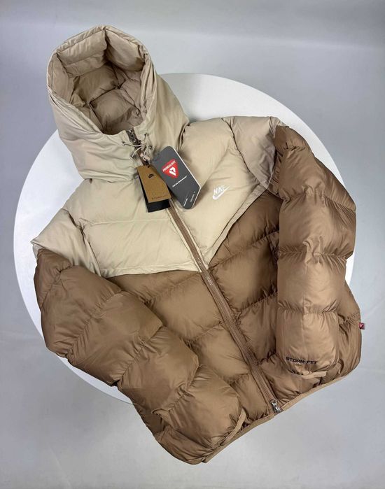 !SALE! Зимова куртка Nike NSW Storm-Fit Brown Beige S M L XL XXL найк