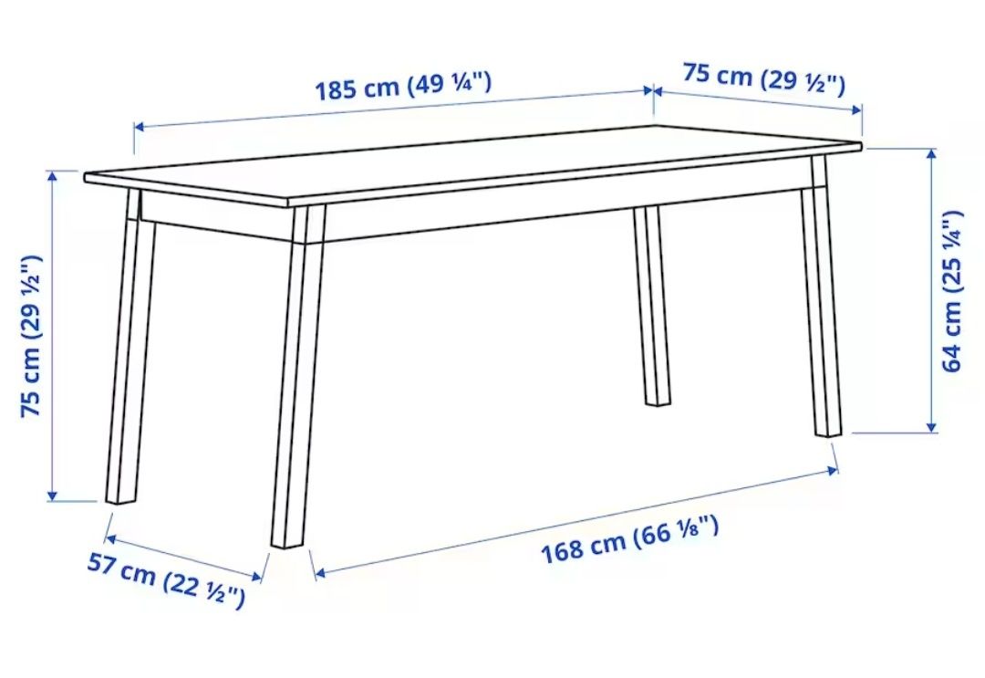 Mesa de refeição para 6 pessoas