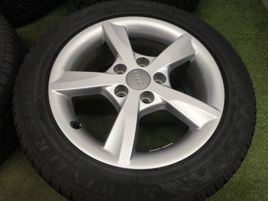Koła 16" 5x112 et43 opony 205/55/16 Audi a3 a4 b6 b7 a6 VW Passat Golf