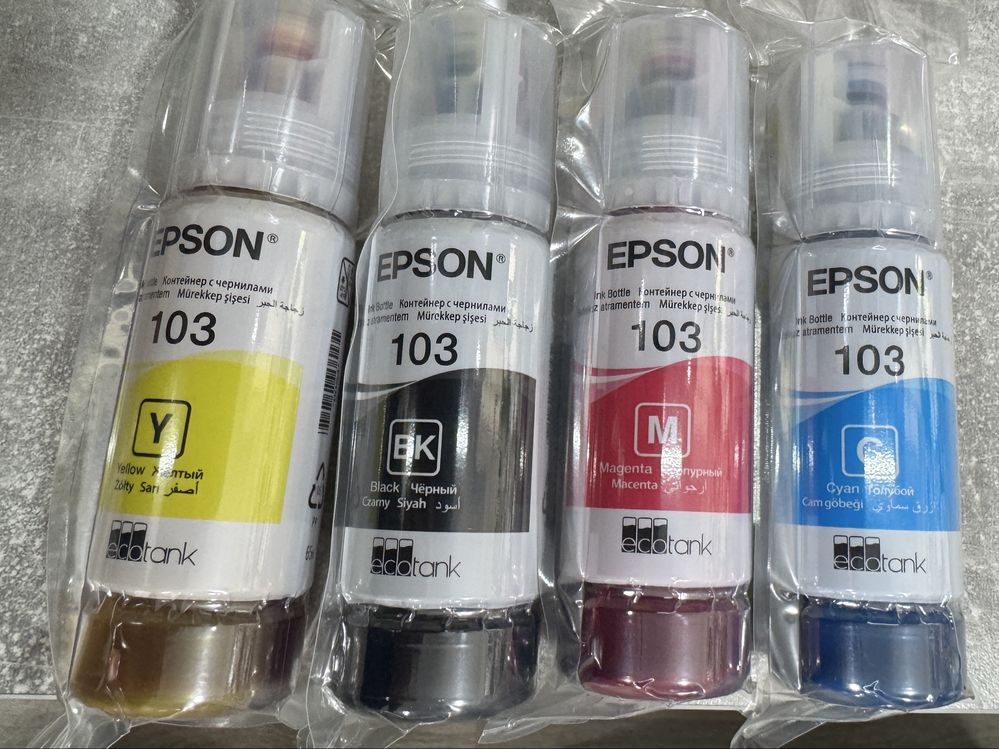 Чернила для принтера EPSON 664, 103, 101