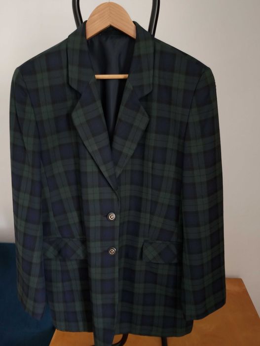 Moja garderoba. Żakiet w kratkę. Rozm. 40-42