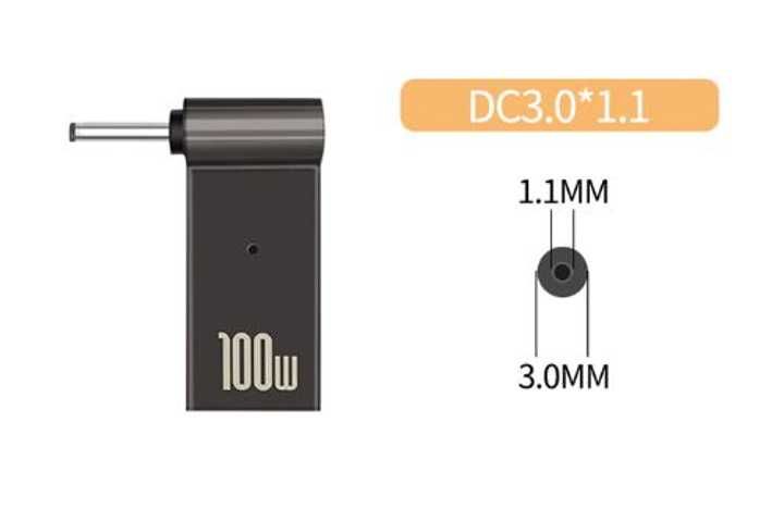Адаптер STLab USB Type-C  3x1.1 mm для заряджання ноутбуків
