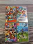 Jogos Switch Mario Odyssey, Zelda, Wonder e Mario Kart.