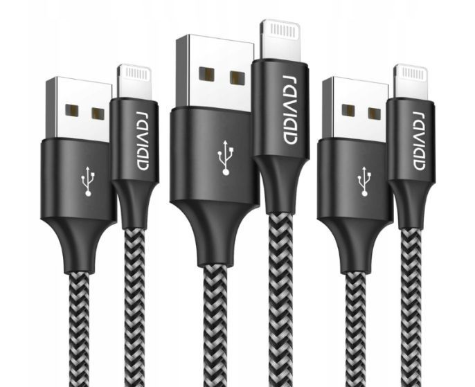 Kable USB - Apple Lightning RAVIAD 2 sztuki