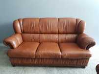 Sofas pele castanho
