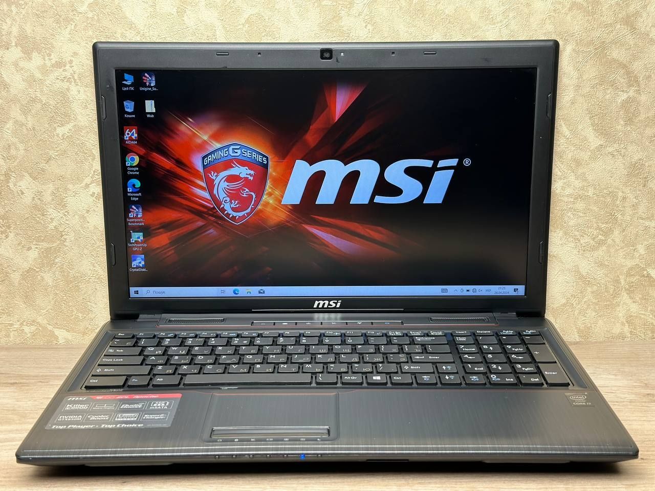 Игровой MSI GE60 Apache i7 4 ядра, nvidia 2gb