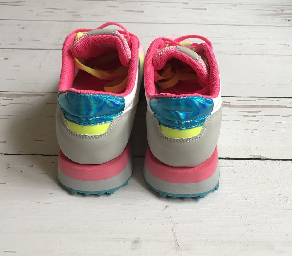 Neonowe Damskie Buty Sneakersy Claudia Ghizzani 36 Nowe!
