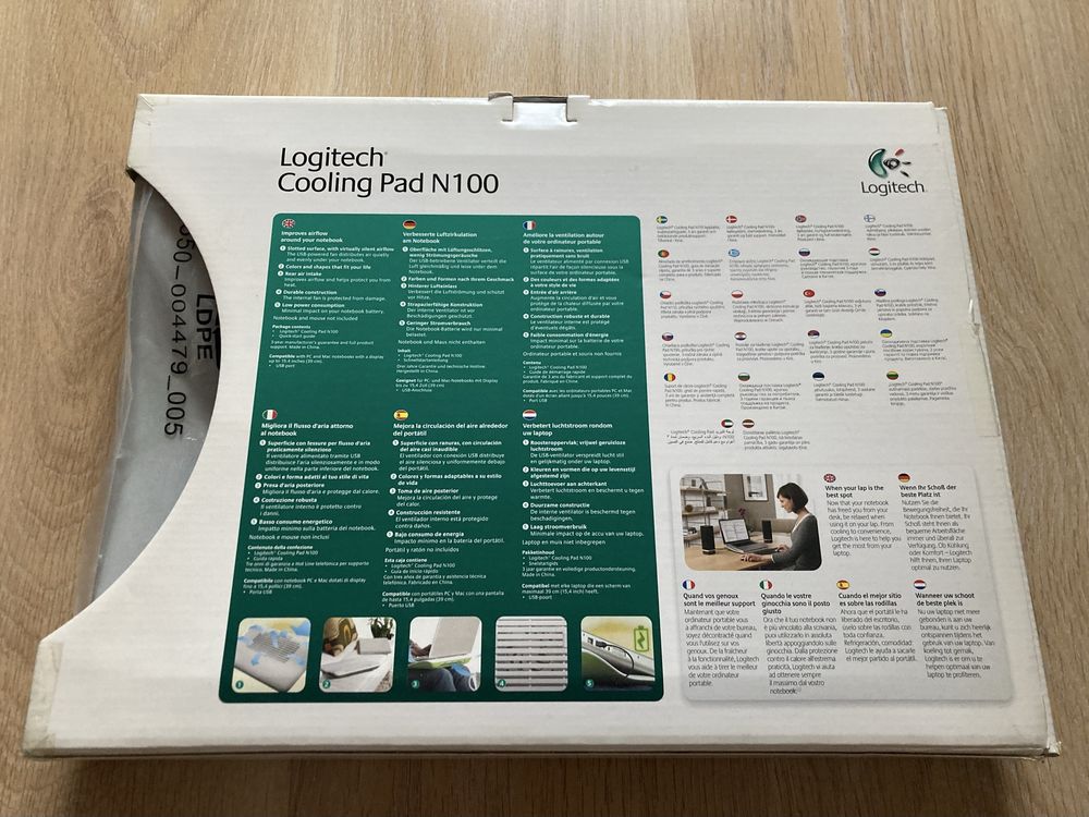 Podkładka chłodząca do laptopa - Logitech Cooling Pad N100
