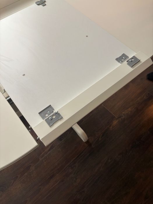 Stół okrągły rozkładany ikea ingatorp biały