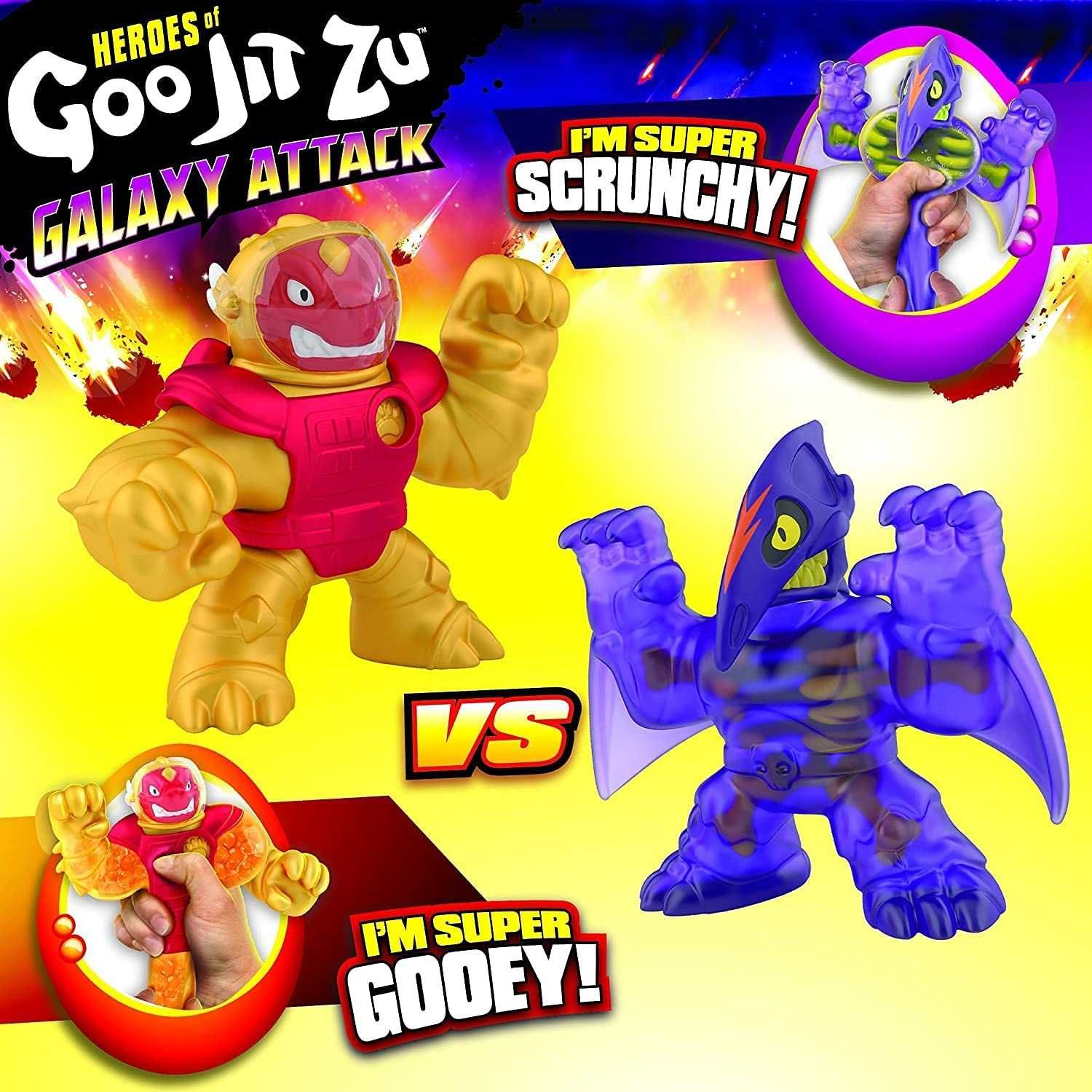 Оригінал Goo Jit Zu Galaxy Attack 2шт Гуджитсу Fire Blazagon, Terrack