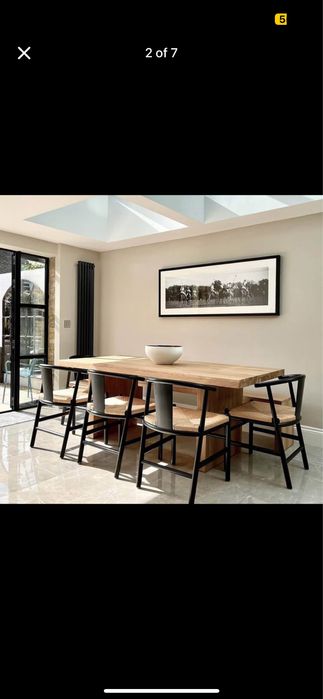 2 Cadeiras de jantar/ cabeceira pretas e verga