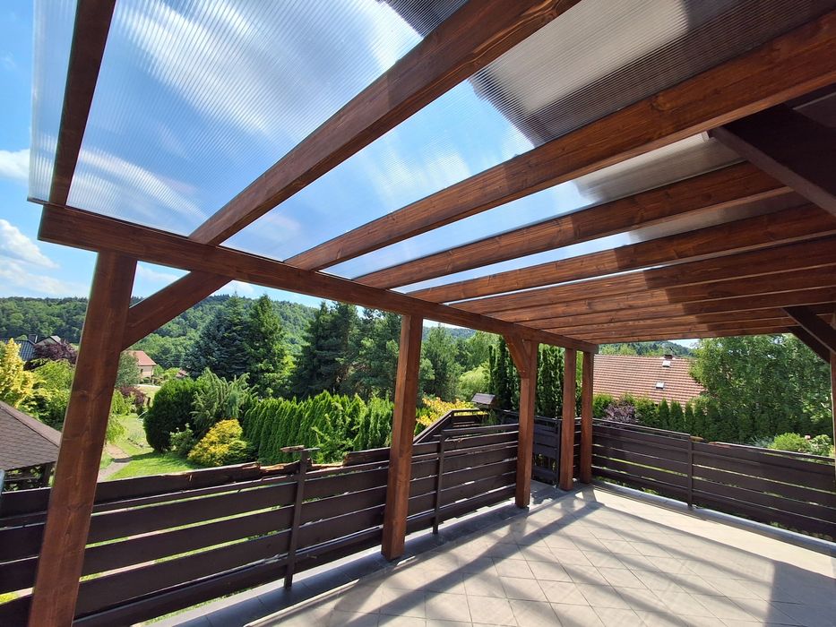 Zadaszenia tarasu pergola poliwęglan