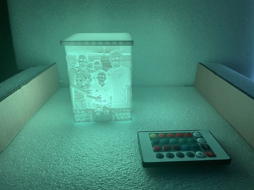 Candeeiro personalizado com Led