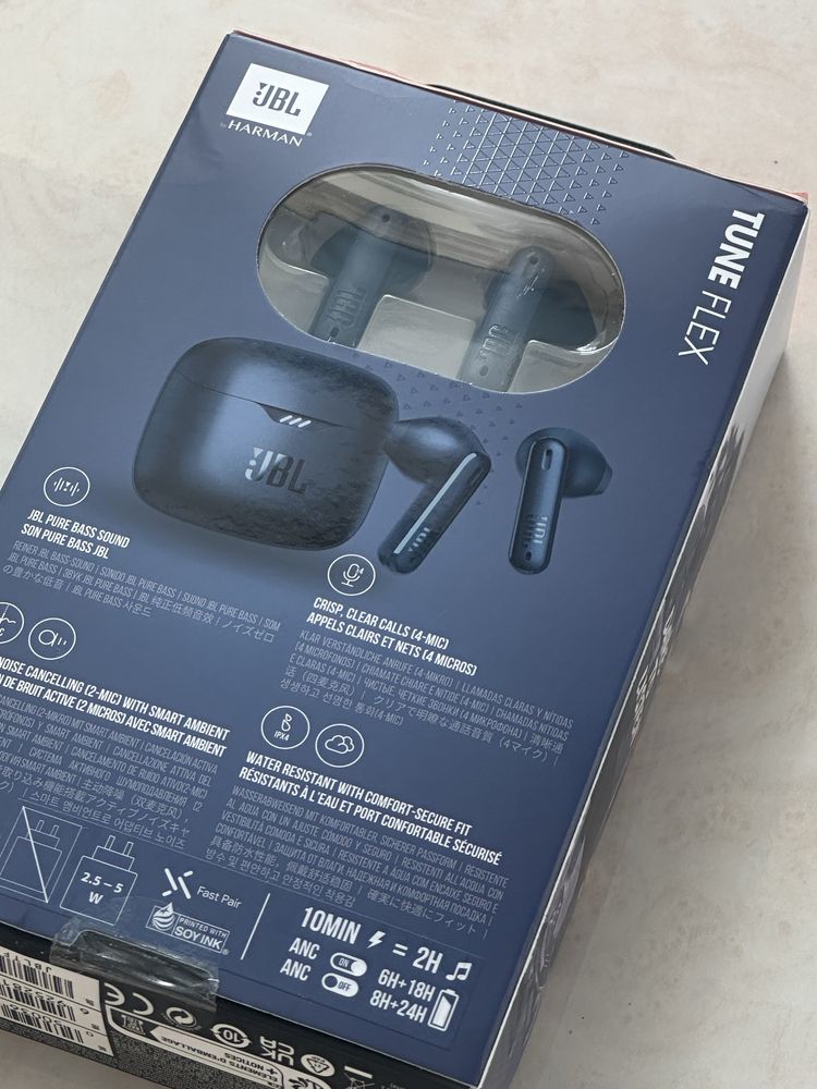 Бездротові навушники JBL Tune Flex Perfect Fit, сині