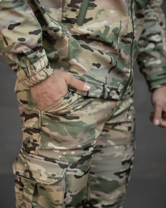 Костюм тактичний Мультикам soft shell mtk куртка та штани на осінь