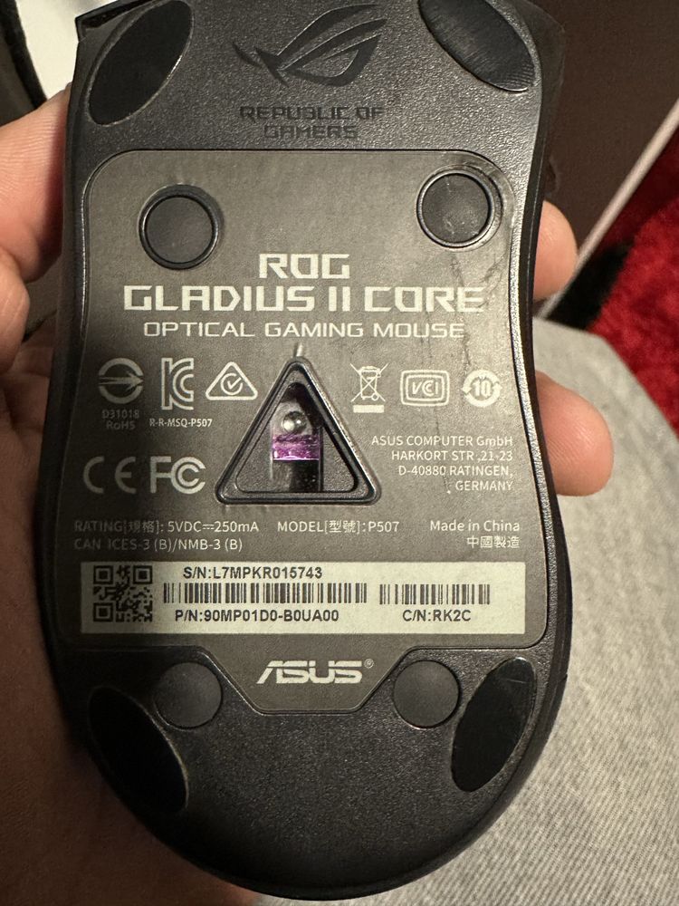 Rato Gaming Rog Gladius II CORE
