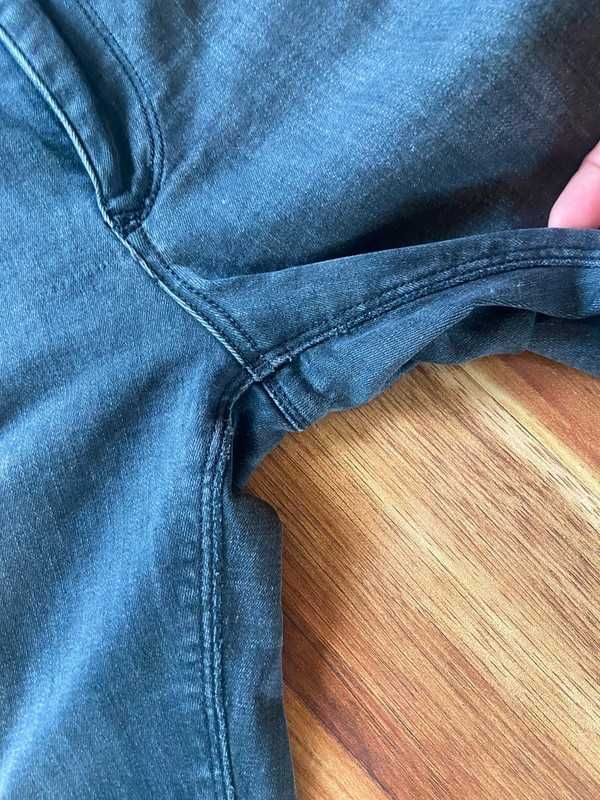 Tommy hilfiger skinny szare long rurki dzins jeans spodnie dziury
