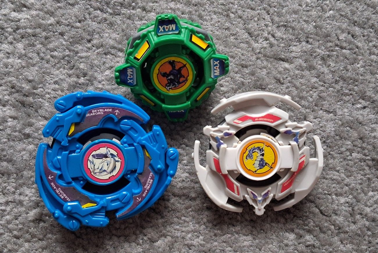 Dyski Beyblade Takara Tomy Draciel Master Dragoon Seaborg + Wyrzutnie