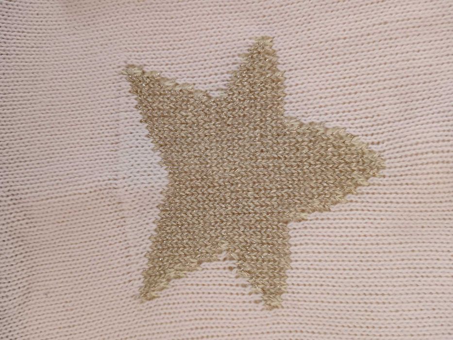 Vestido malha estrelinha 3-6m