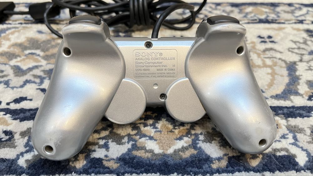 DualShock 2 Srebrny oryginalny pad PS2