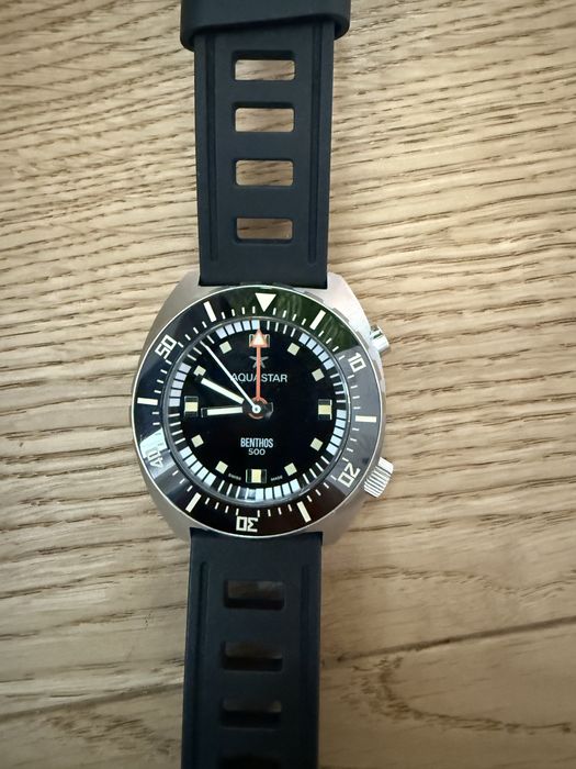 Aquastar Benthos 500 zegarek w pelnym zestawie z dodatkami