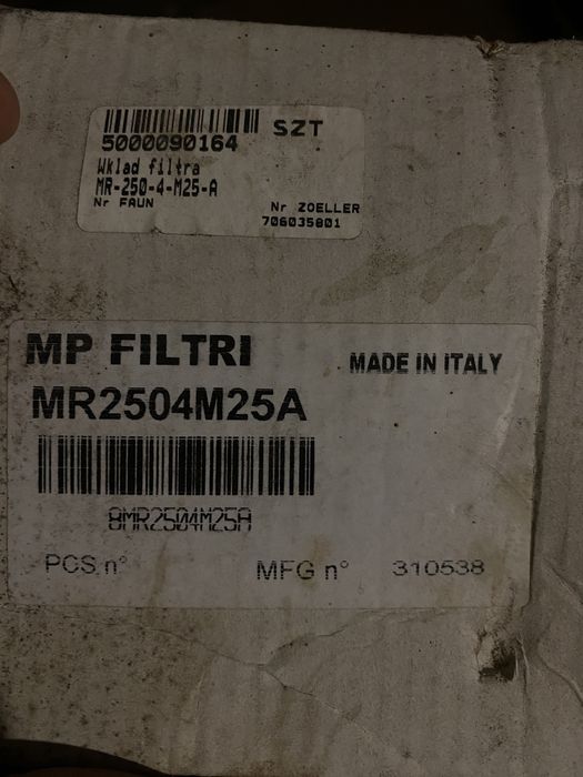 Масляні фільтри для гідравлики MPFILTRI