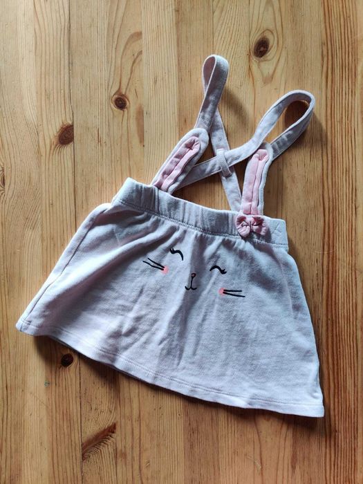 Spódniczka/ogrodniczki na szelkach H&M, rozm. 74