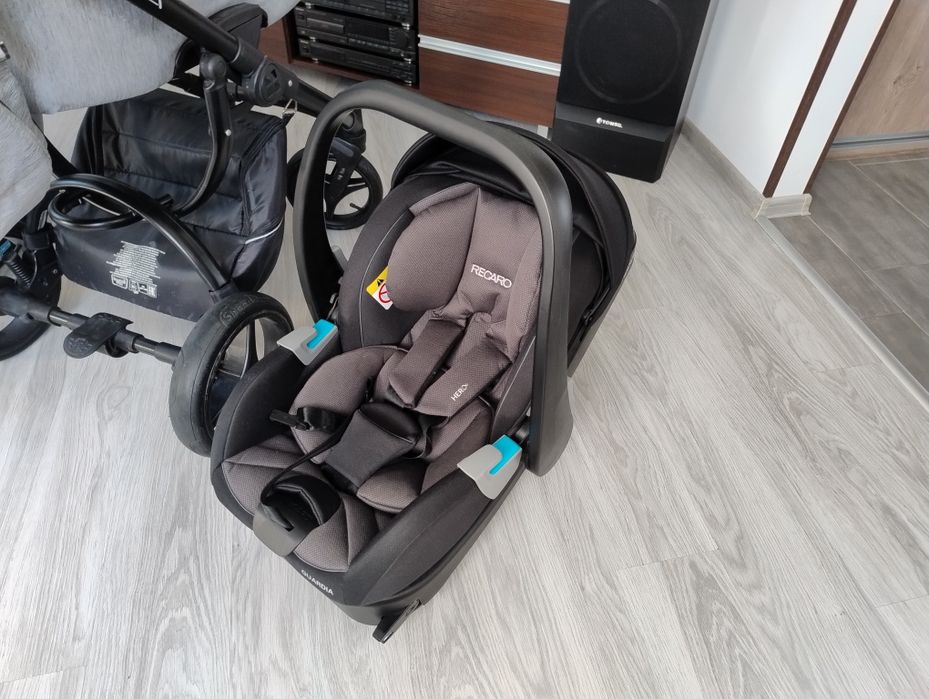 Wózek Bebetto Luca 3w1 gondola/spacerówka/ fotelik recaro isofix