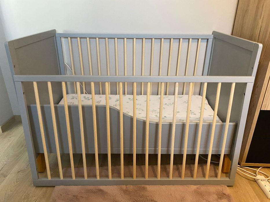 Łóżeczko dziecięce 120x60 Kinderkraft Nico szare
