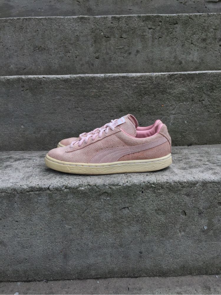 Buty Puma Damskie Dziecięce Różowe Trampki Sportowe Drip Vintage 36