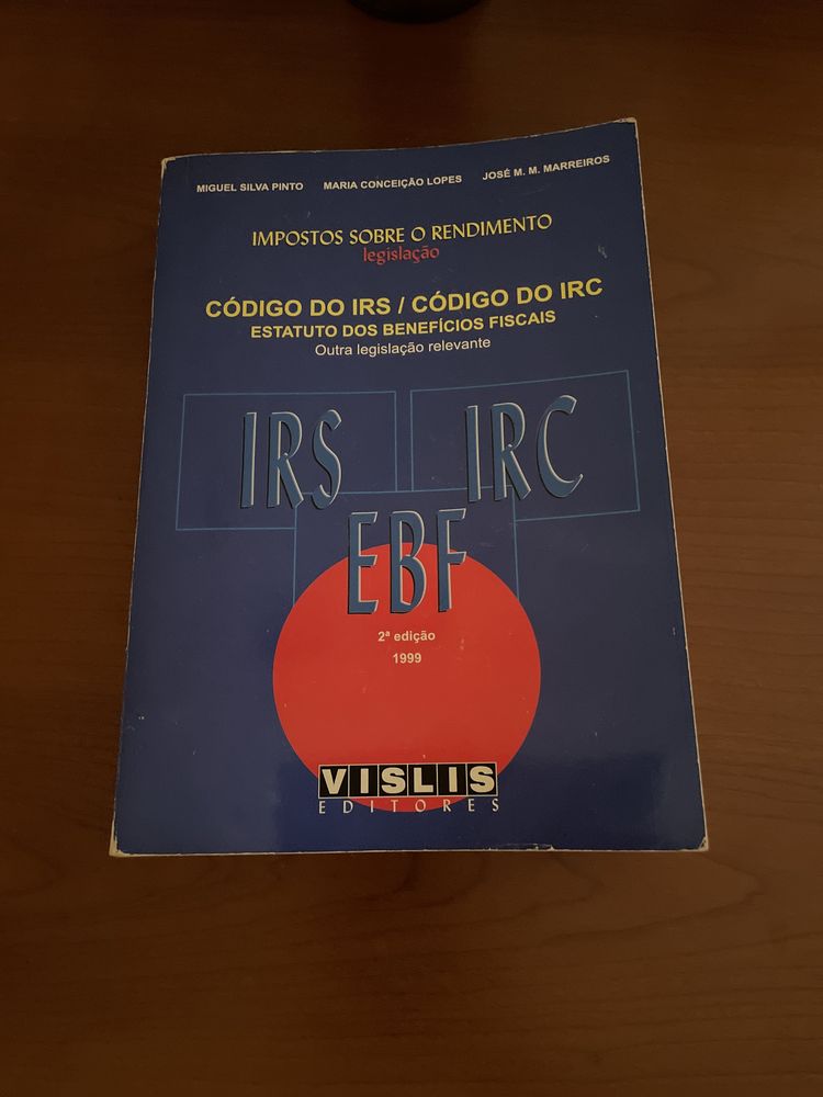 IRS/ IRC - Estatuto dos benefícios fiscais