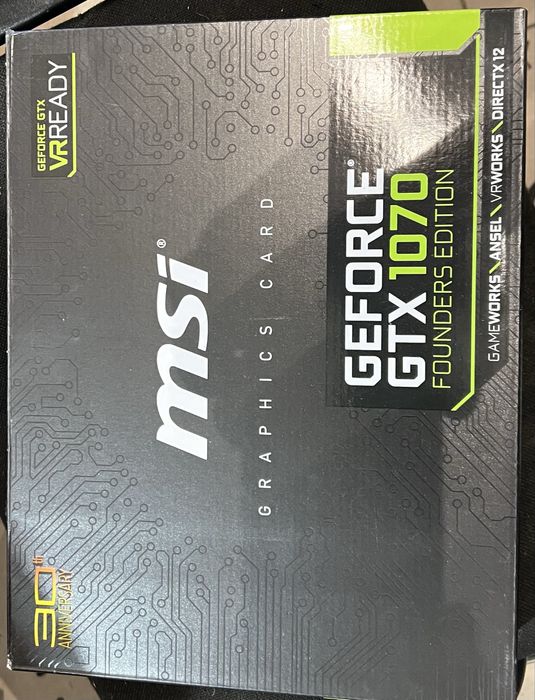 Karta graficzna msi GTX 1070 8gb Founders Edition