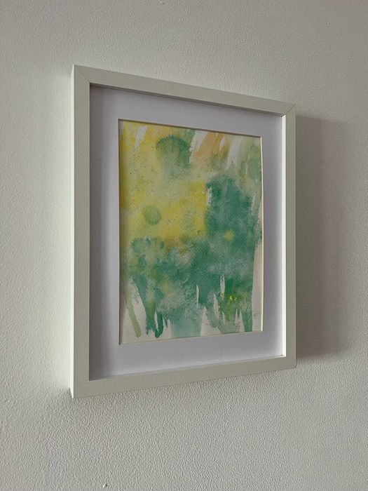 Pintura abstrata em acrílico