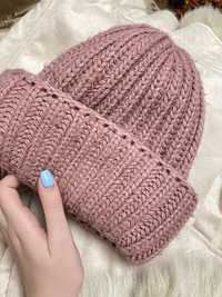 зимова шапка з шарфом