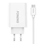 Ładowarka Sieciowa Foneng Eu43 10.5W, 1X Usb + Kabel Usb C