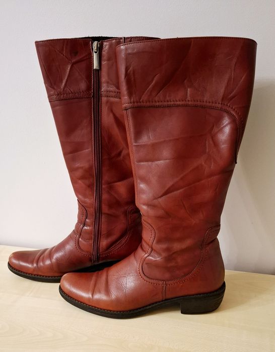 Kozaki bordowe czerwone 41 caffe nero