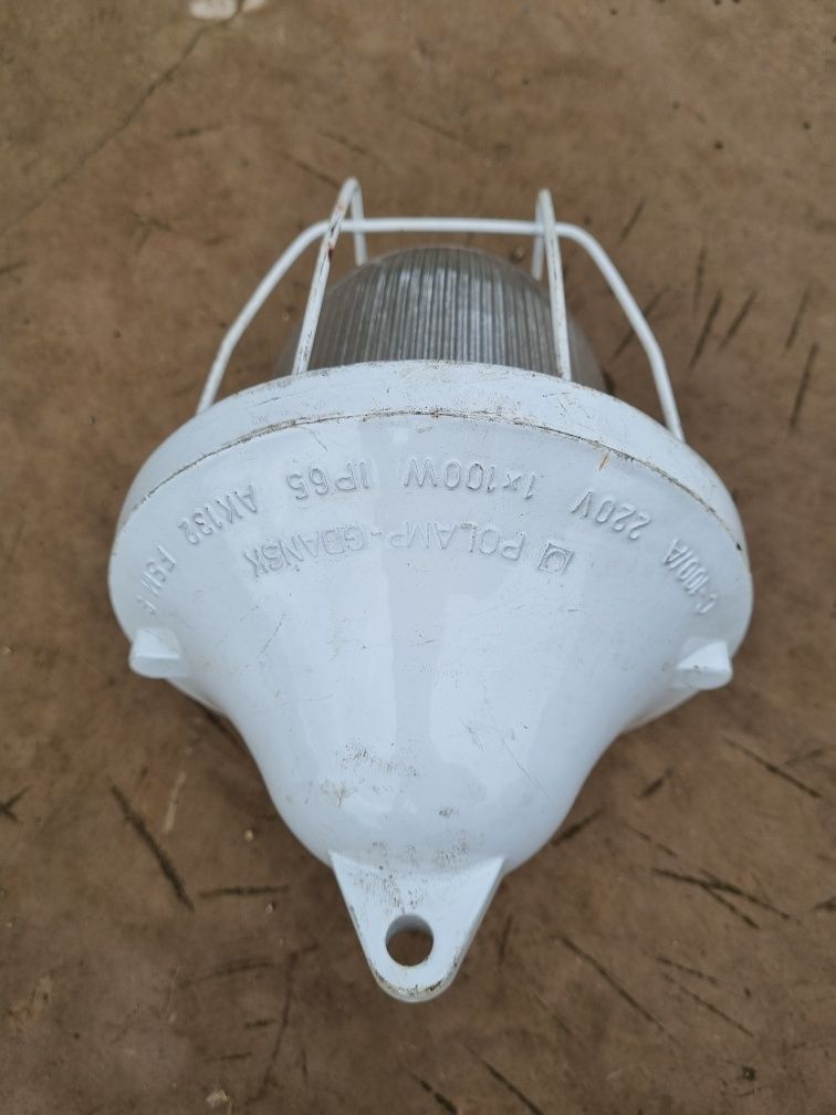 Lampa przemysłowa PRL retro loft C-100