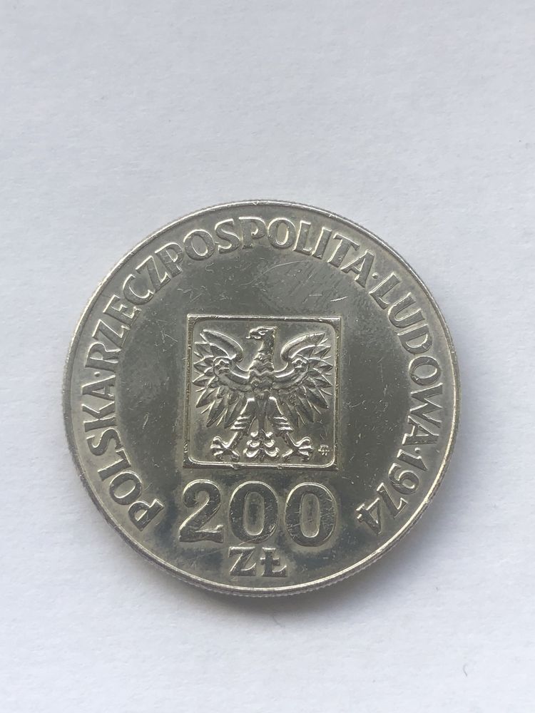 200 zł złotych 1974 XXX lat PRL SREBRO