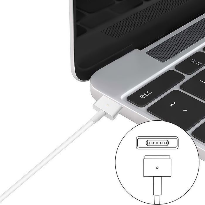 Ładowarka zasilacz do Apple MacBook Air Pro MagSafe 2 T-type 85W Alogy