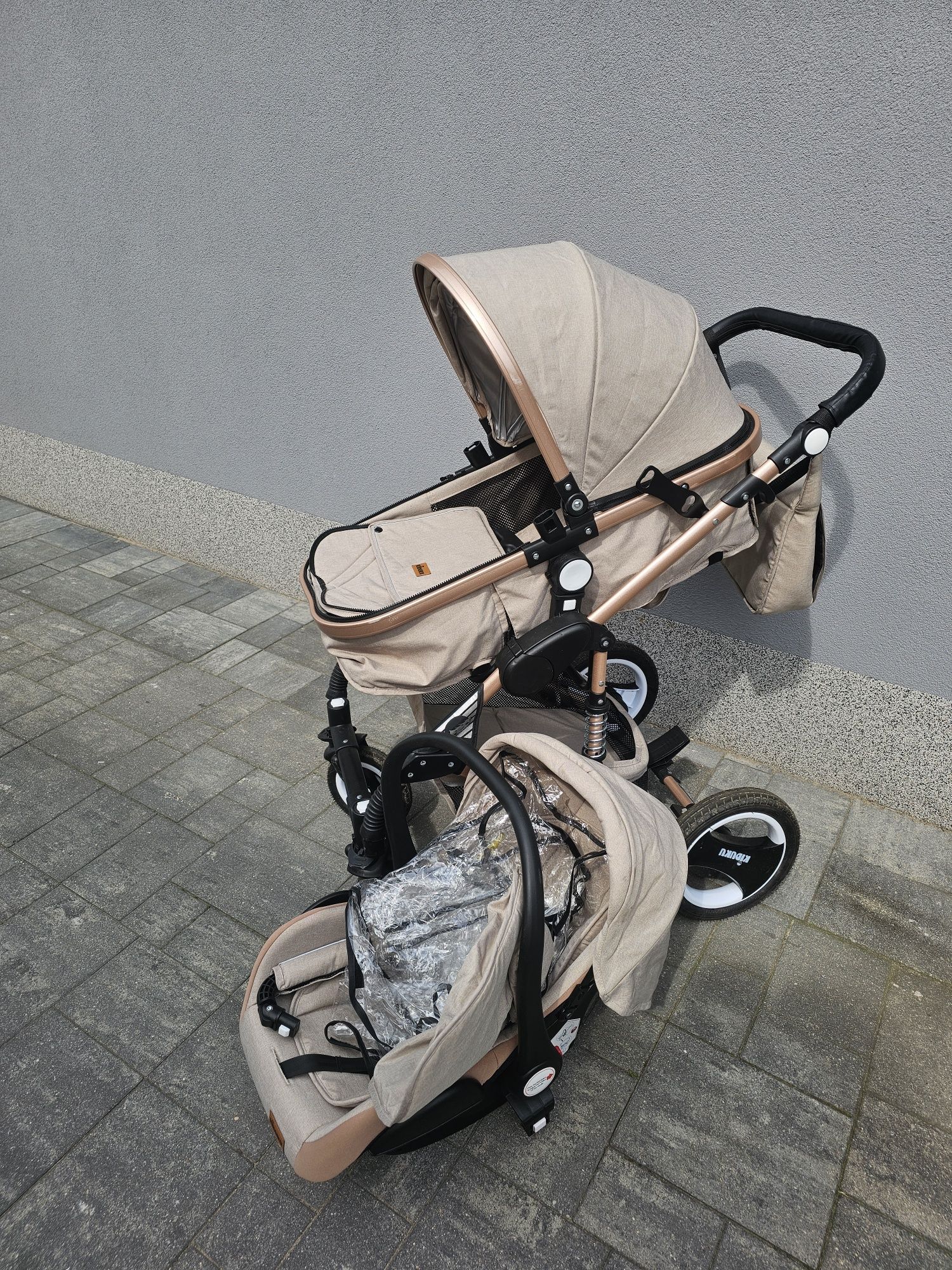 Wózek spacerówka 3 w 1 kiduku