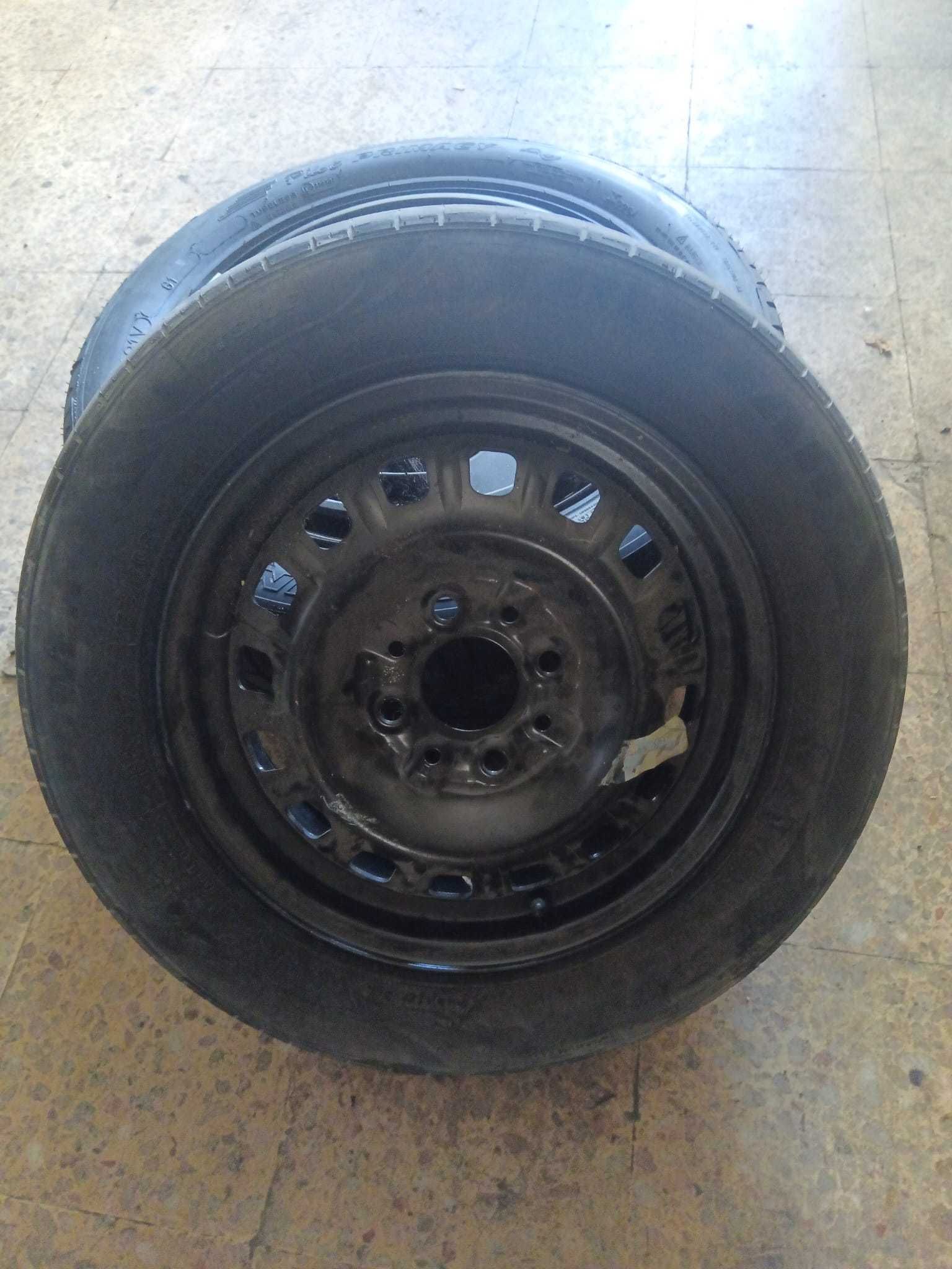 jante e pneu 4x100/4x98
