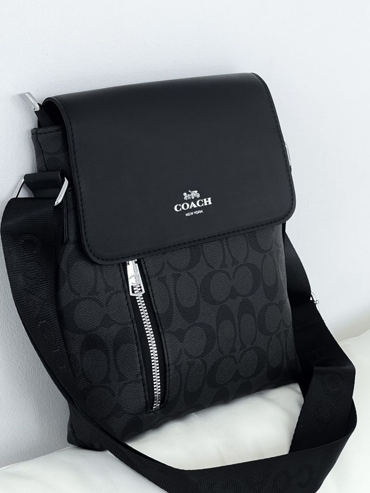 Сумка-мессенджер Coach чоловіча через плече
