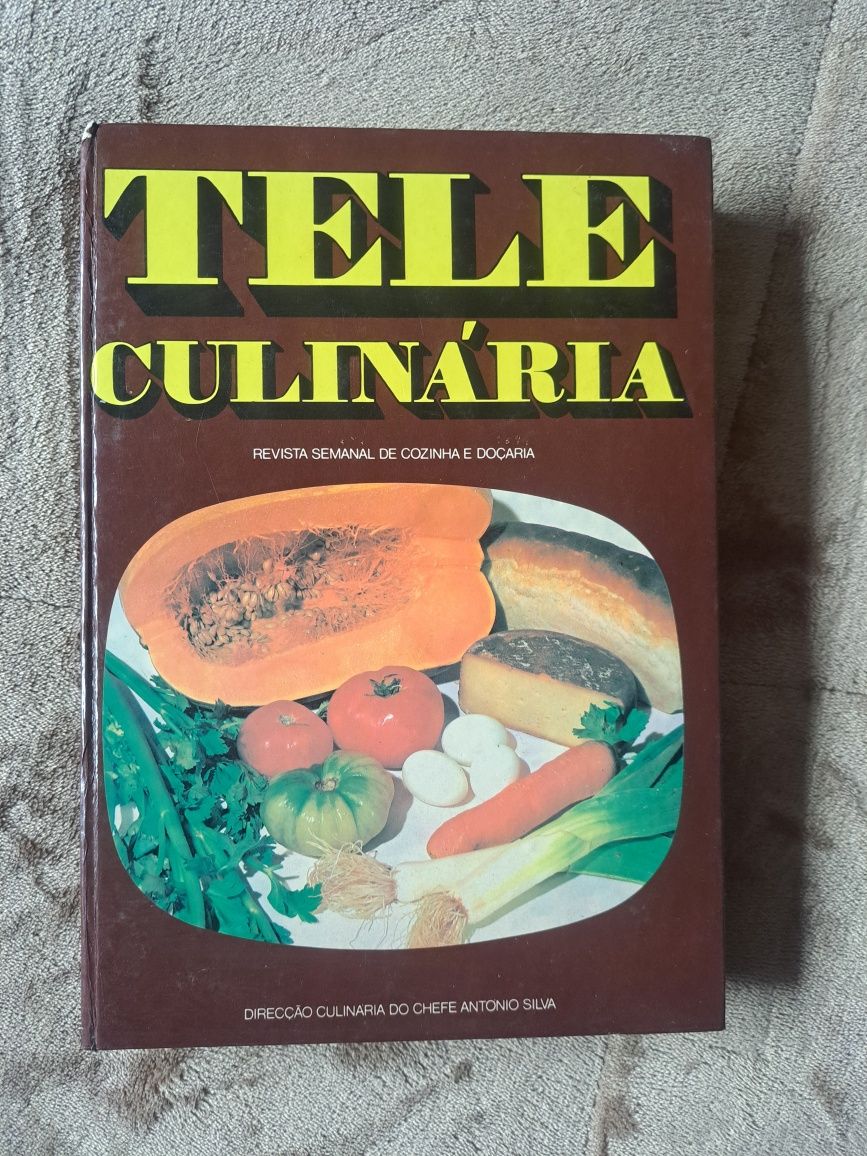 Conjunto de 2 livros de receitas Tele Culinária