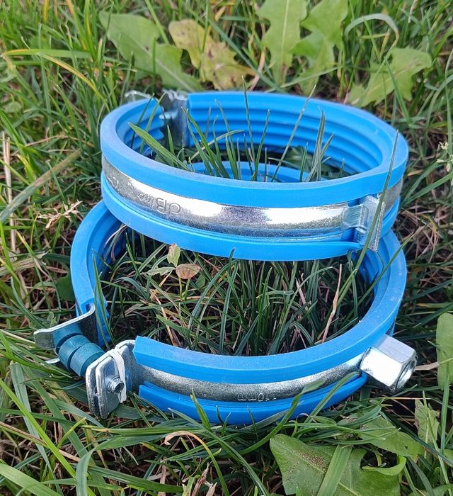20 sztuk - obejma opaska zaciskowa akustyczna do rur Clamp 110 dBlue 2