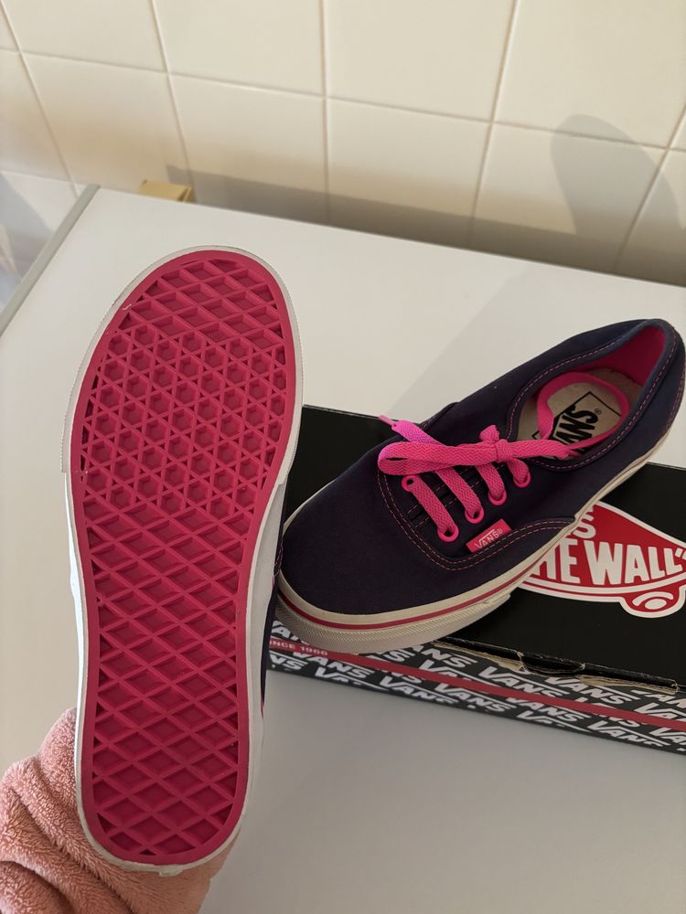 Vans Authentic Rosa e Azul tam.35