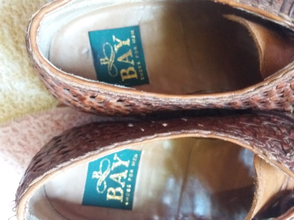 Фирменная мужская обувь bay ручной работы  40-41  (25.5 см  моя нога).