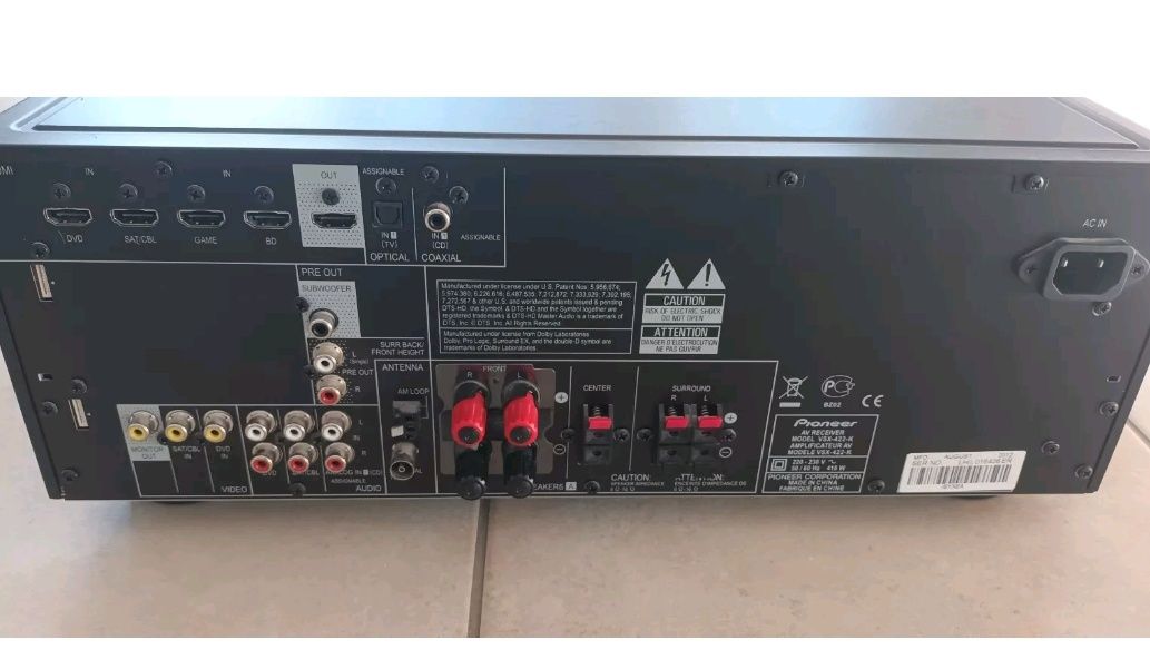Pioneer vsx 422 amplituner uszkodzony