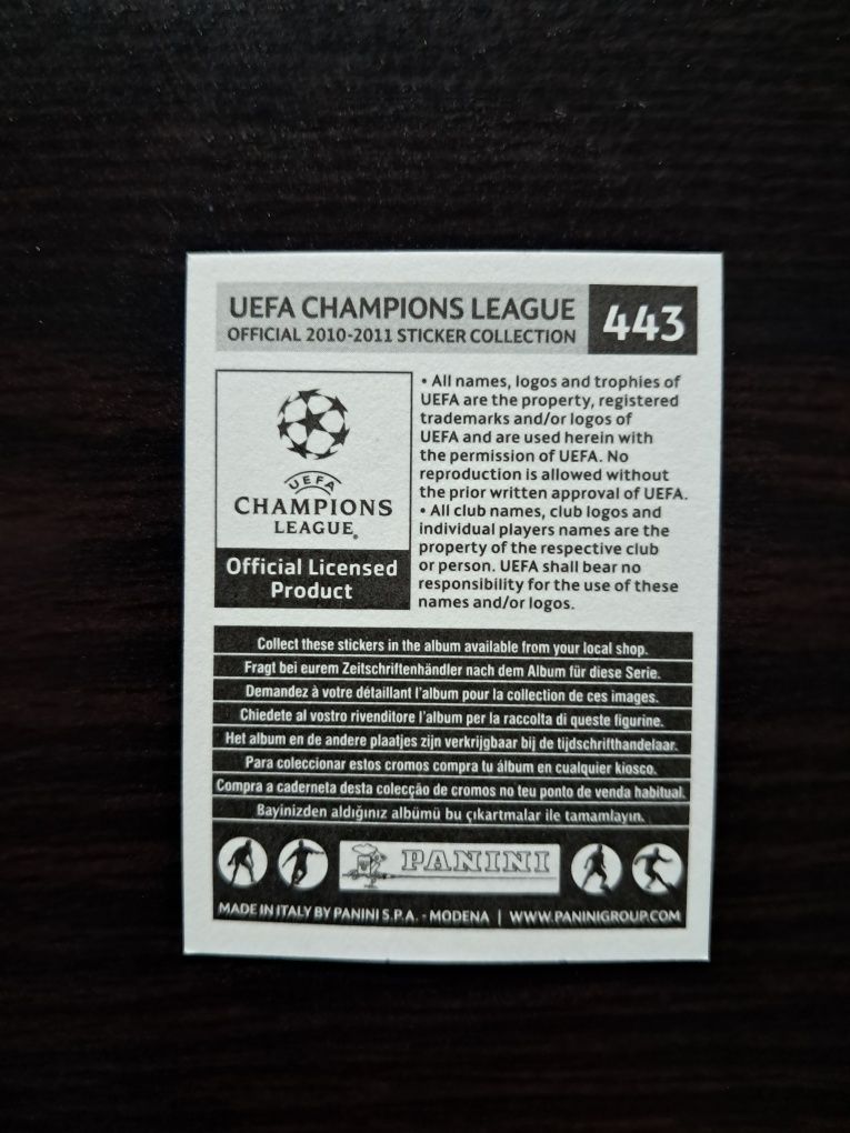 Cromo futebol de Kaka(UEFA Champions League 2010)Panini