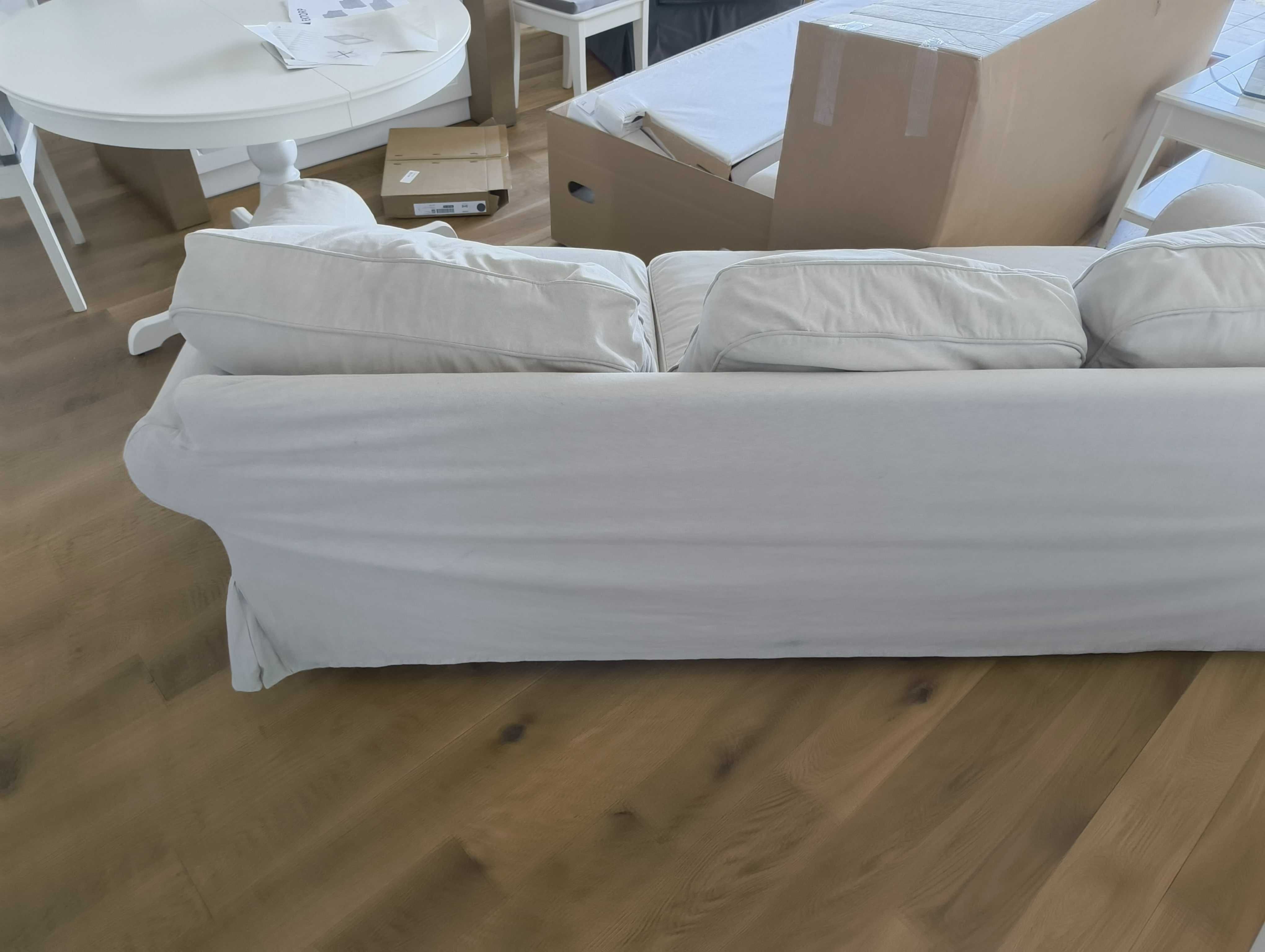 Sofa IKEA EKTORP 3-osobowa - świetna baza do odświeżenia!