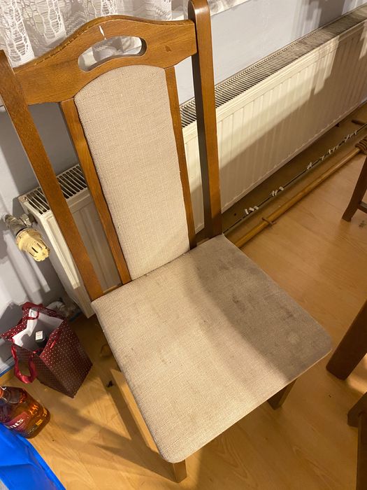 Stół + 6 krzeseł do salonu, jadalni używany